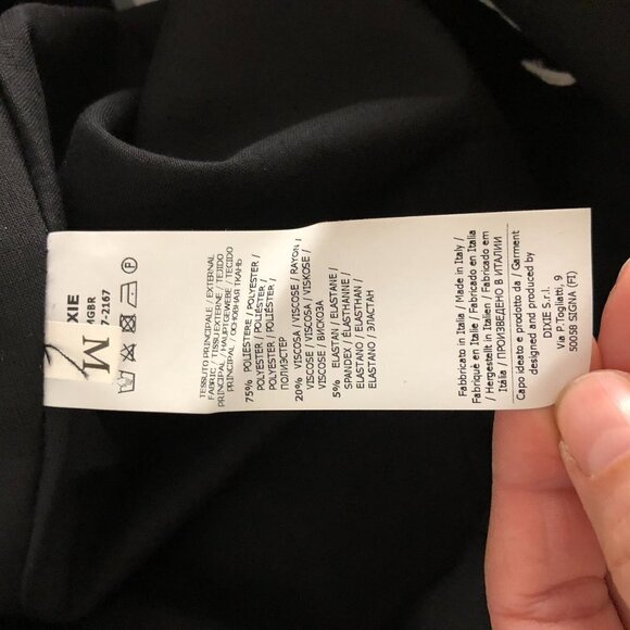 Dixie NWT Made in Italy High Waist Grey Wide Leg Pants Trousers Sz M - Picture 8 of 9